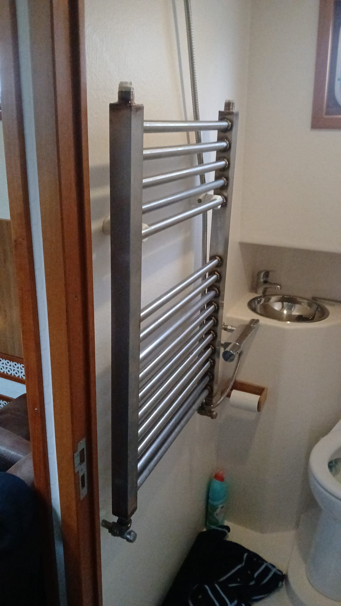 RVS handdoekradiator op maat gemaakt